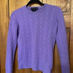 Ralph Lauren Black Label cashmere cable knit